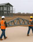 Innovative Living Design 3.5 inch Roof Truss - 16ft Long - 3/12 Pitch - Ga. 20, Grade 50 Galvanized Steel