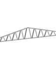 Innovative Living Design 3.5 inch Roof Truss - 18ft Long - 3/12 Pitch - Ga. 20, Grade 50 Galvanized Steel
