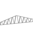 Innovative Living Design 3.5 inch Roof Truss - 18ft Long - 4/12 Pitch - Ga. 20, Grade 50 Galvanized Steel