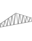 Innovative Living Design 3.5 inch Roof Truss - 18ft Long - 6/12 Pitch - Ga. 20, Grade 50 Galvanized Steel
