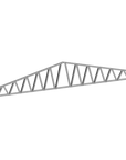 Innovative Living Design 3.5 inch Roof Truss - 20ft Long - 3/12 Pitch - Ga. 20, Grade 50 Galvanized Steel