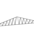 Innovative Living Design 3.5 inch Roof Truss - 20ft Long - 4/12 Pitch - Ga. 20, Grade 50 Galvanized Steel