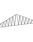 Innovative Living Design 3.5 inch Roof Truss - 20ft Long - 6/12 Pitch - Ga. 20, Grade 50 Galvanized Steel