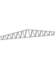 Innovative Living Design 3.5 inch Roof Truss - 22ft Long - 2/12 Pitch - Ga. 20, Grade 50 Galvanized Steel