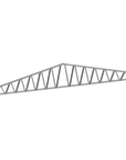 Innovative Living Design 3.5 inch Roof Truss - 22ft Long - 3/12 Pitch - Ga. 20, Grade 50 Galvanized Steel