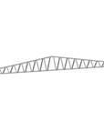 Innovative Living Design 3.5 inch Roof Truss - 24ft Long - 2/12 Pitch - Ga. 20, Grade 50 Galvanized Steel