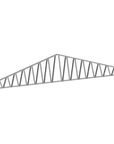Innovative Living Design 3.5 inch Roof Truss - 24ft Long - 4/12 Pitch - Ga. 20, Grade 50 Galvanized Steel