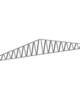 Innovative Living Design 3.5 inch Roof Truss - 26ft Long - 3/12 Pitch - Ga. 20, Grade 50 Galvanized Steel