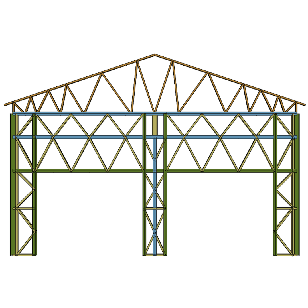 Innovative Living Design DIY Prefab Double Car Garage - 24x24x12 ft, (x2) Door 9x7ft