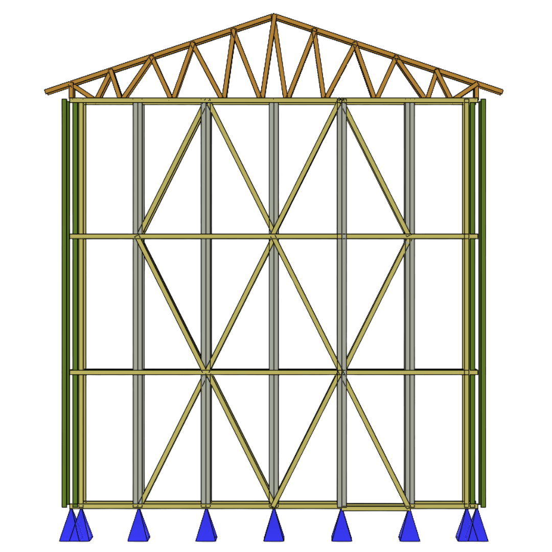Innovative Living Design DIY Prefab Single Car Garage - 12x24x12 ft, (x1) Door 9x7ft and (x2) Windows 4x4ft each