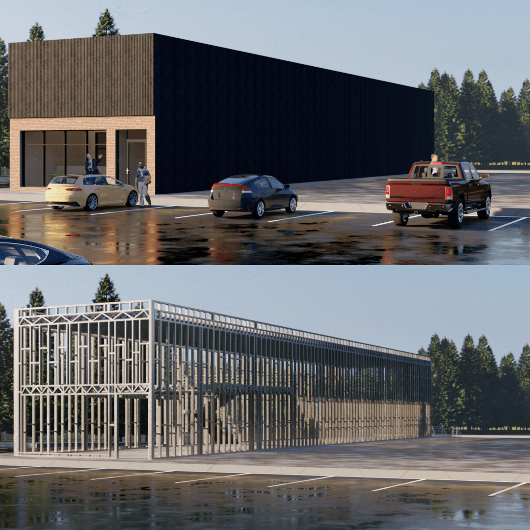 Innovative Living Design Industrial Building - 3,572 ft² - 20 ft Ceiling Height