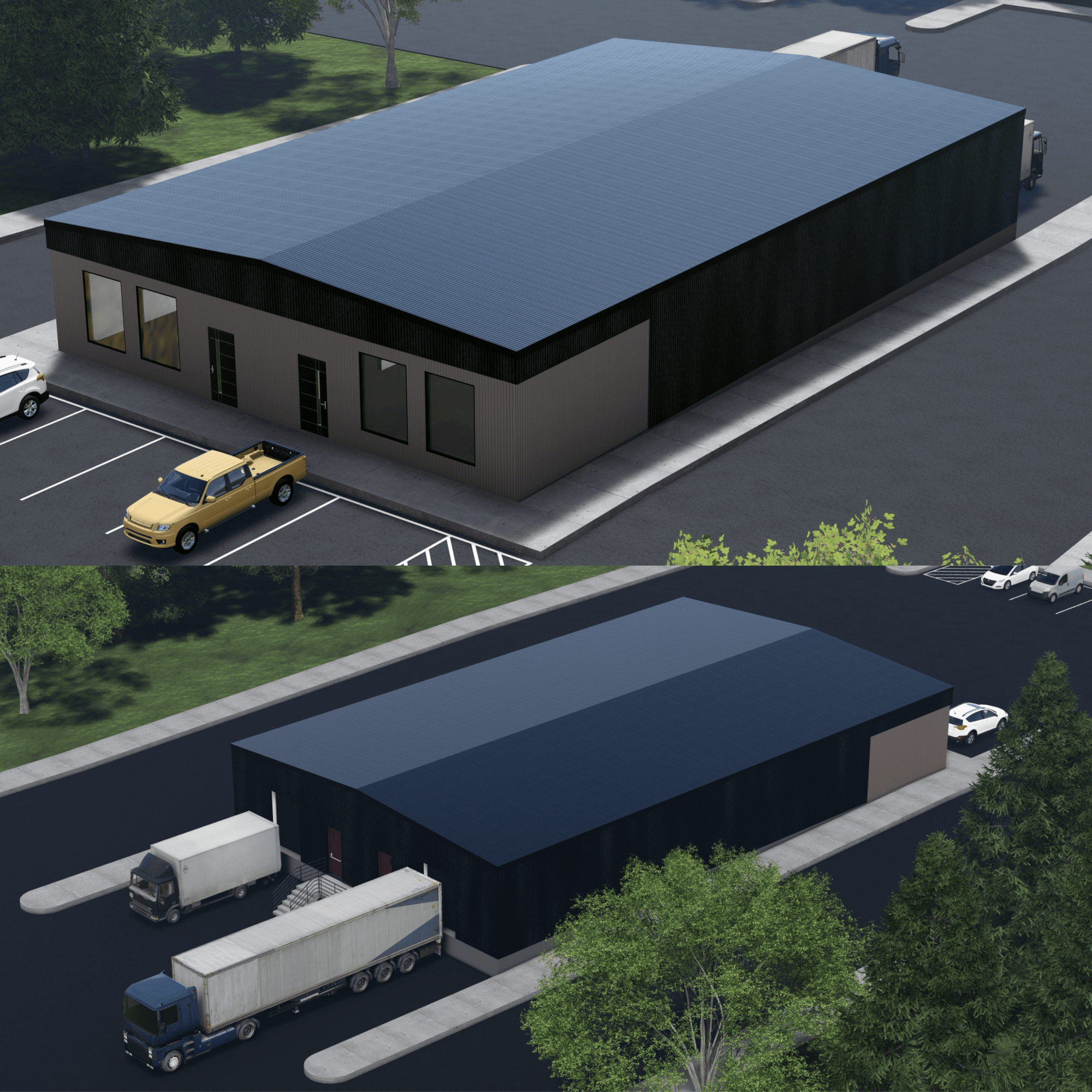 Innovative Living Design Industrial Building - 6,000 ft² - 12 ft Ceiling Height