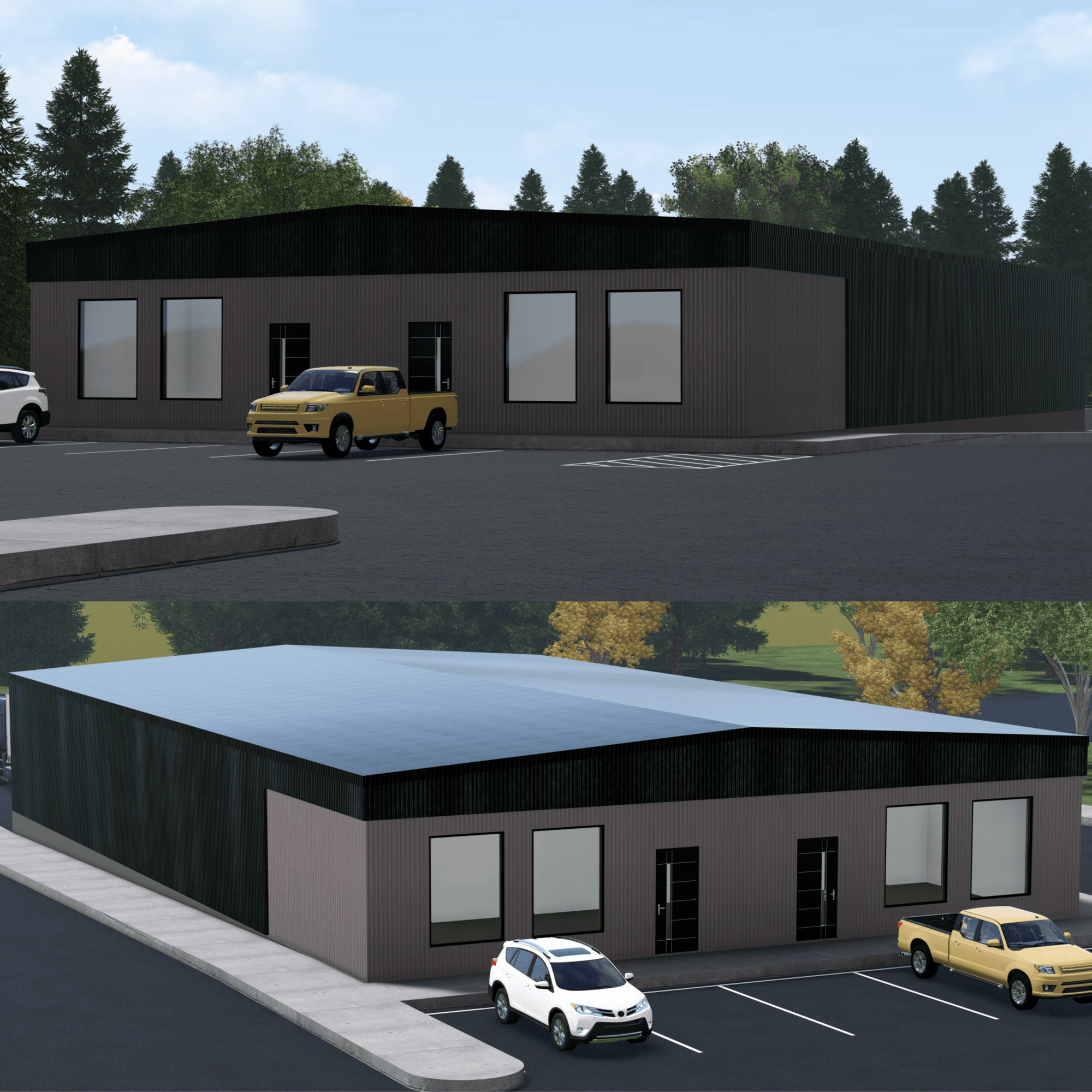 Innovative Living Design Industrial Building - 6,000 ft² - 12 ft Ceiling Height