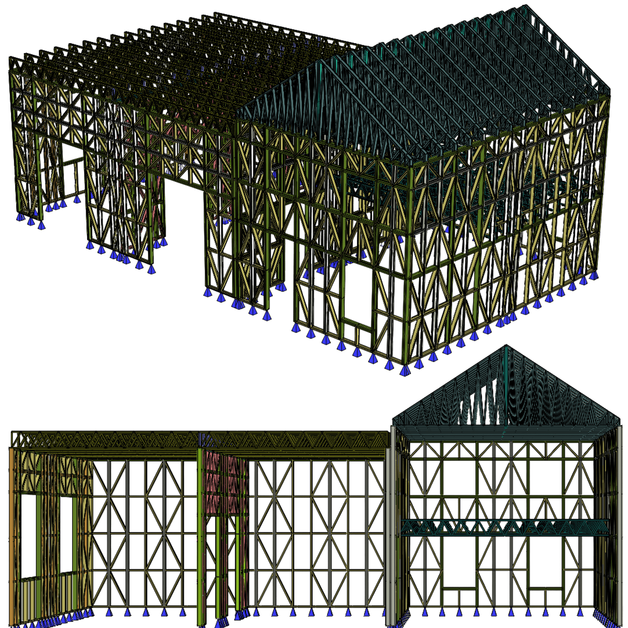 Innovative Living Design Mechanic Shop -  2,246 ft² area, 16 ft height, (x2) Door 10x10ft