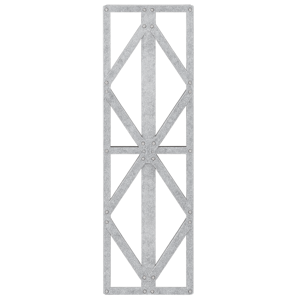 Innovative Living Design Modular Wall Panel - 1.5x8ft - 16" double studs spacing - Ga. 20, Grade 50 Galvanized Steel