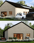 Innovative Living Design Single Family Home -1,290 ft² - 3 Bedrooms Bungalow