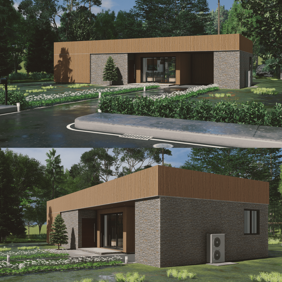 Innovative Living Design Single Family Home - 1929 ft² - 2 Bedrooms Bangalow