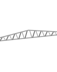 Innovative Living Design 3.5 inch Roof Truss - 18ft Long - 2/12 Pitch - Ga. 20, Grade 50 Galvanized Steel