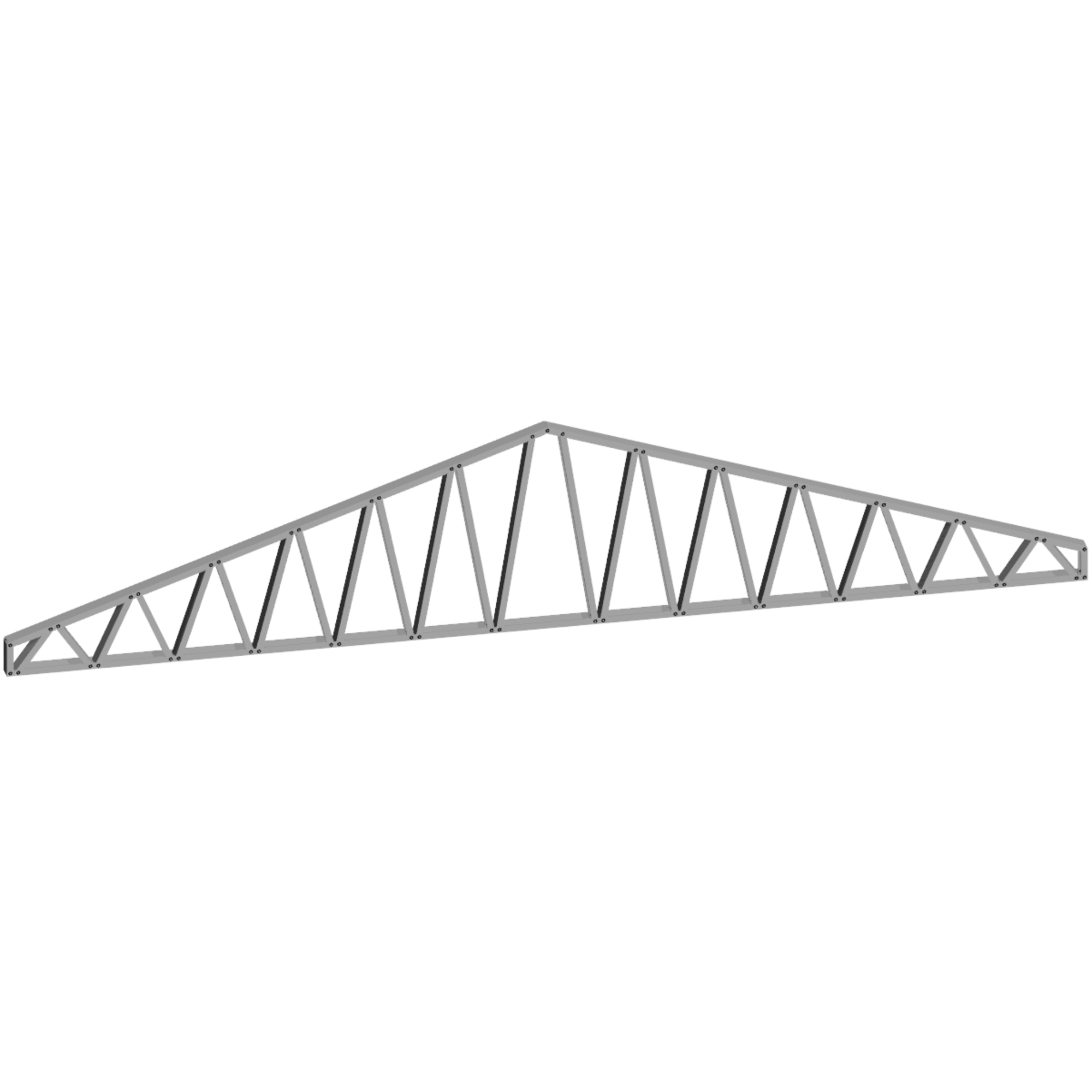 Innovative Living Design 3.5 inch Roof Truss - 20ft Long - 4/12 Pitch - Ga. 20, Grade 50 Galvanized Steel