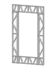 Innovative Living Design Modular Wall - 4.5x8ft with 2.7x6ft Window - 16" simple studs spacing - Ga. 20, Grade 50 Galvanized Steel