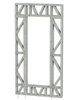 Innovative Living Design Modular Wall - 4x8ft with 2x6ft Window - 16" simple studs spacing - Ga. 20, Grade 50 Galvanized Steel