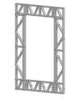 Innovative Living Design Modular Wall - 5x8ft with 3x6ft Window - 16" simple studs spacing - Ga. 20, Grade 50 Galvanized Steel