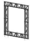 Innovative Living Design Modular Wall - 6x8ft with 4x6ft Window - 16" simple studs spacing - Ga. 20, Grade 50 Galvanized Steel