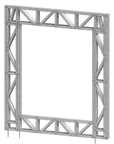 Innovative Living Design Modular Wall - 7x8ft with 5x6ft Window - 16" simple studs spacing - Ga. 20, Grade 50 Galvanized Steel