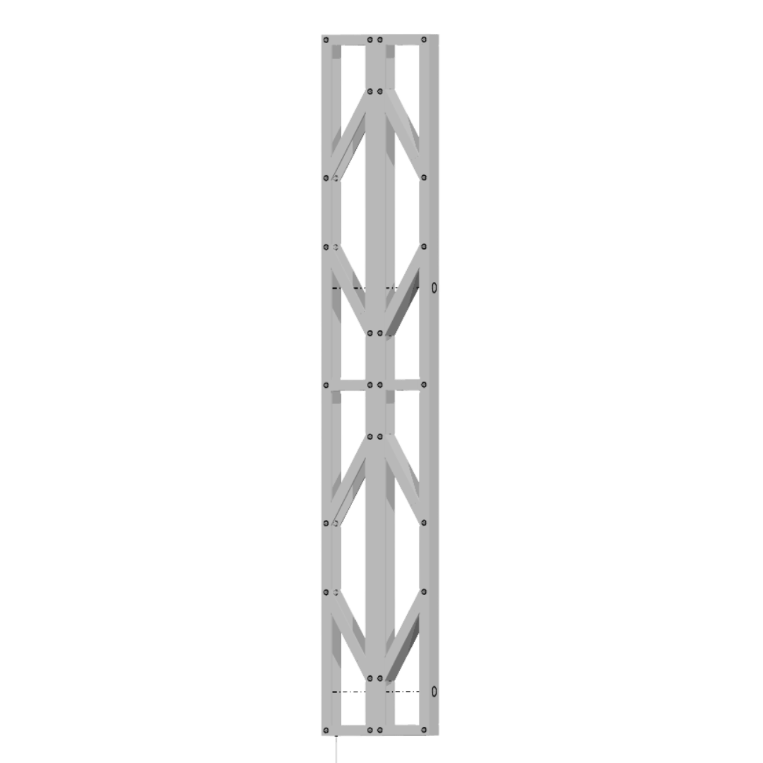 Innovative Living Design Modular Wall Panel - 1.34x8ft - 16" double studs spacing - Ga. 20, Grade 50 Galvanized Steel (Copy)