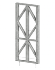 Innovative Living Design Modular Wall Panel - 3x8ft - 16" double studs spacing - Ga. 20, Grade 50 Galvanized Steel