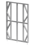 Innovative Living Design Modular Wall Panel - 4.5x8ft - 16" simple studs spacing - Ga. 20, Grade 50 Galvanized Steel