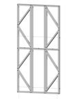 Innovative Living Design Modular Wall Panel - 4x8ft - 16" double studs spacing - Ga. 20, Grade 50 Galvanized Steel