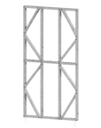 Innovative Living Design Modular Wall Panel - 4x8ft - 16" simple studs spacing - Ga. 20, Grade 50 Galvanized Steel
