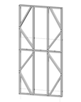 Innovative Living Design Modular Wall Panel - 4x8ft - 16" simple studs spacing - Ga. 20, Grade 50 Galvanized Steel