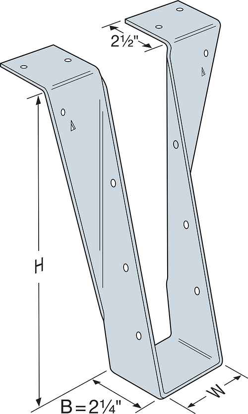 Innovative Living Design Open Web Joist Hanger - 3.5" (89mm) Wide - Gauge 14